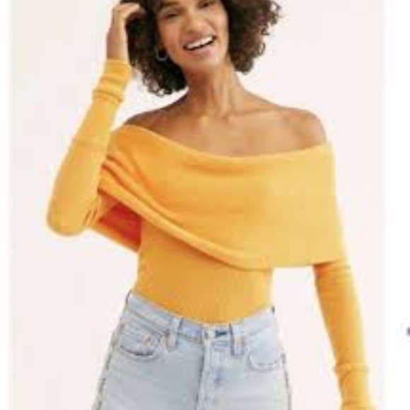 Free People Snowbunny Off the Shoulder Long Sleeve - Picture 2 of 7